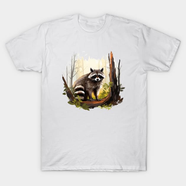 Raccoony Cuteness T-Shirt by zooleisurelife